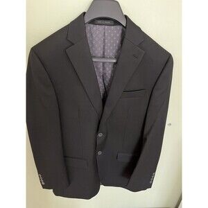 Chaps Men's Suit Jacket Black Lined 2 Button Size 38R Made in Vietnam